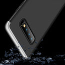 GKK Three Stage Splicing Full Coverage PC Case for Galaxy S10+ (Black Silver)