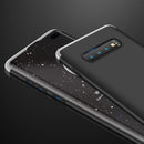 GKK Three Stage Splicing Full Coverage PC Case for Galaxy S10+ (Black Silver)