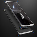 GKK Three Stage Splicing Full Coverage PC Case for Galaxy S10+ (Black Silver)