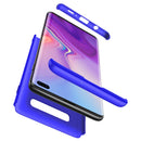 GKK Three Stage Splicing Full Coverage PC Case for Galaxy S10+ (Blue)
