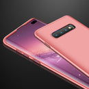 GKK Three Stage Splicing Full Coverage PC Case for Galaxy S10+ (Rose Gold)