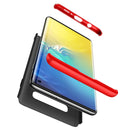 GKK Three Stage Splicing Full Coverage PC Case for Galaxy S10 (Black Red)