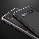 GKK Three Stage Splicing Full Coverage PC Case for Galaxy S10 (Black Silver)