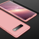 GKK Three Stage Splicing Full Coverage PC Case for Galaxy S10 (Rose Gold)