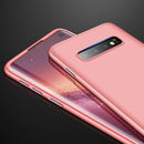 GKK Three Stage Splicing Full Coverage PC Case for Galaxy S10 (Rose Gold)