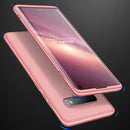 GKK Three Stage Splicing Full Coverage PC Case for Galaxy S10 (Rose Gold)