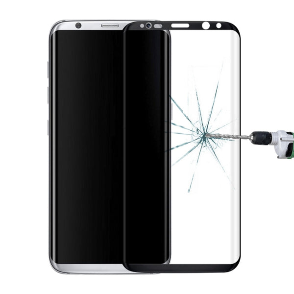 Full Screen Edge Glue Tempered Glass Screen Protector For Galaxy S8+ / G955(Black)