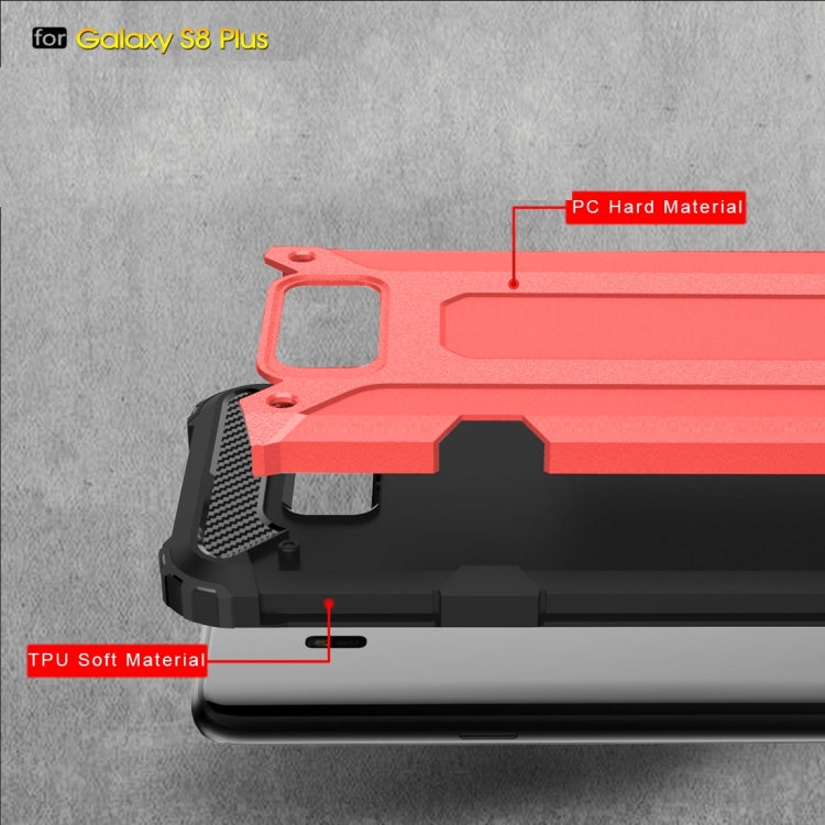For Galaxy S8 + / G955 Tough Armor TPU + PC Combination Case(Red)