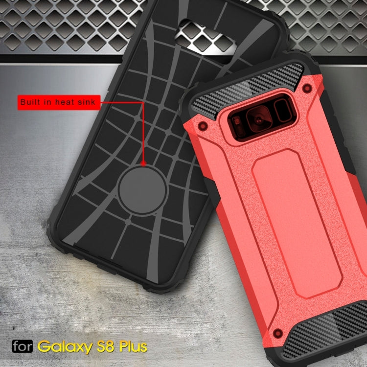 For Galaxy S8 + / G955 Tough Armor TPU + PC Combination Case(Red)