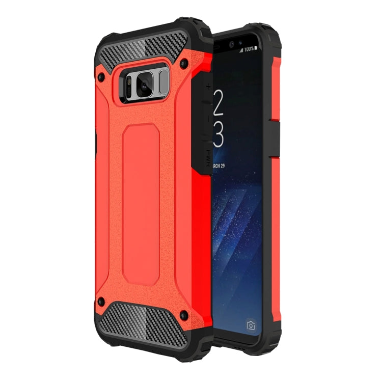 For Galaxy S8 + / G955 Tough Armor TPU + PC Combination Case(Red)