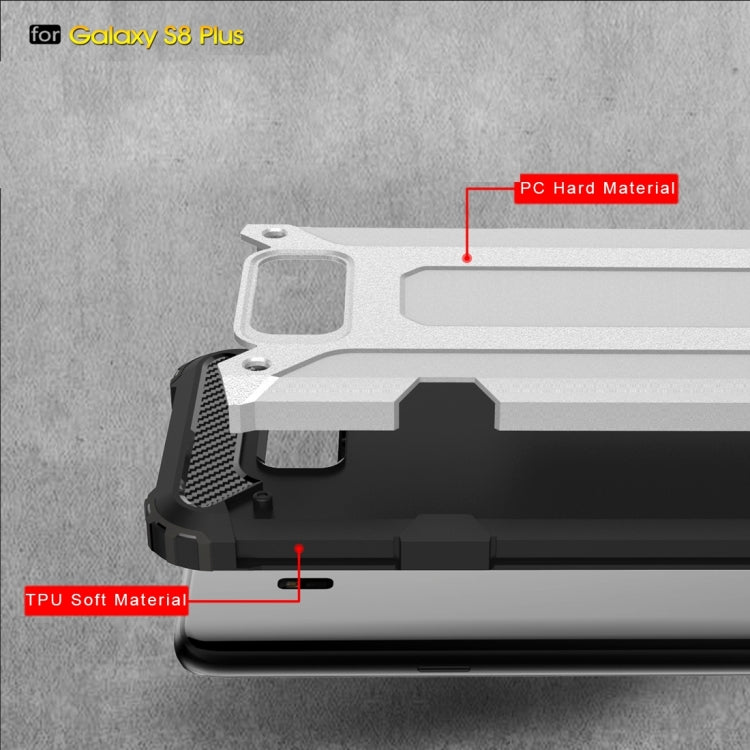 For Galaxy S8 + / G955 Tough Armor TPU + PC Combination Case(Silver)