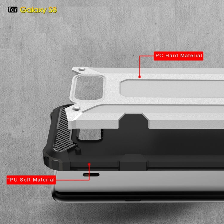 For Galaxy S8 Rugged Armor TPU + PC Combination Case(White)