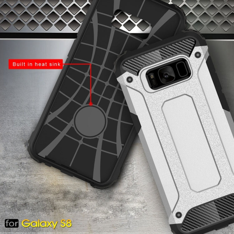 For Galaxy S8 Rugged Armor TPU + PC Combination Case(White)