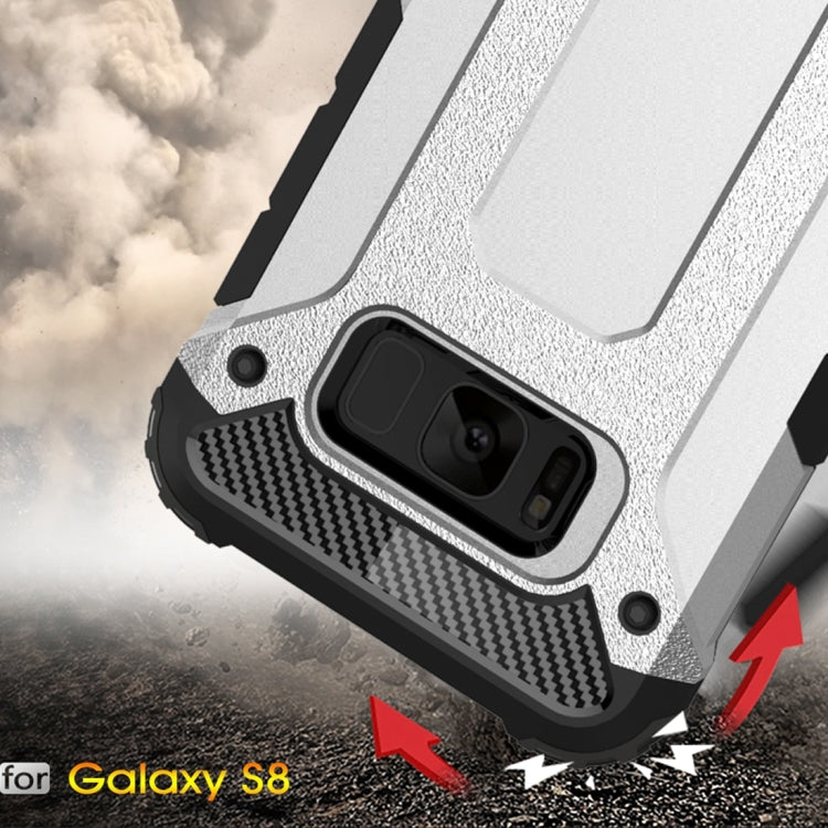 For Galaxy S8 Rugged Armor TPU + PC Combination Case(White)