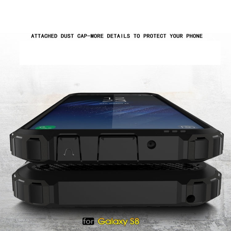 For Galaxy S8 Rugged Armor TPU + PC Combination Case(White)