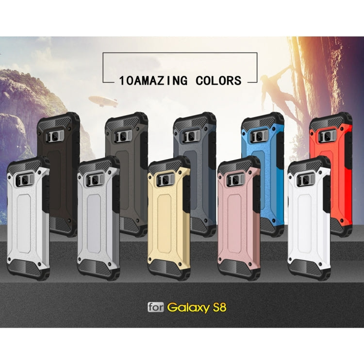 For Galaxy S8 Rugged Armor TPU + PC Combination Case(White)
