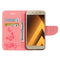 For Galaxy A3 (2017) / A320 Butterflies Embossing Horizontal Flip Leather Case with Holder & Card Slots & Wallet & Lanyard (Pink)
