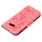 For Galaxy A3 (2017) / A320 Butterflies Embossing Horizontal Flip Leather Case with Holder & Card Slots & Wallet & Lanyard (Pink)