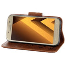 For Galaxy A5 (2017) / A520 Butterflies Embossing Horizontal Flip Leather Case with Holder & Card Slots & Wallet & Lanyard (Brown)