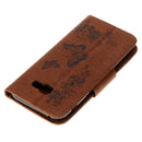 For Galaxy A5 (2017) / A520 Butterflies Embossing Horizontal Flip Leather Case with Holder & Card Slots & Wallet & Lanyard (Brown)