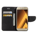 For Galaxy A7 (2017) / A720 Butterflies Embossing Horizontal Flip Leather Case with Holder & Card Slots & Wallet & Lanyard (Black)