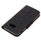 For Galaxy A7 (2017) / A720 Butterflies Embossing Horizontal Flip Leather Case with Holder & Card Slots & Wallet & Lanyard (Black)