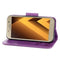 For Galaxy A7 (2017) / A720 Butterflies Embossing Horizontal Flip Leather Case with Holder & Card Slots & Wallet & Lanyard (Purple)