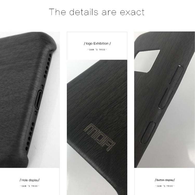MOFI for Galaxy S8 Wood Texture TPU Protective Back Cover Case(Brown)