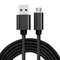 2m 3A Woven Style Metal Head Micro USB to USB Data / Charger Cable, For Galaxy S6 / S6 edge / S6 edge+ / Note 5 Edge, HTC, Sony, Length: 2m(Black)