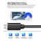 2m 3A Woven Style Metal Head Micro USB to USB Data / Charger Cable, For Galaxy S6 / S6 edge / S6 edge+ / Note 5 Edge, HTC, Sony, Length: 2m(Black)