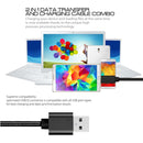 2m 3A Woven Style Metal Head Micro USB to USB Data / Charger Cable, For Galaxy S6 / S6 edge / S6 edge+ / Note 5 Edge, HTC, Sony, Length: 2m(Black)