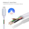 3A Woven Style Metal Head Micro USB to USB Data / Charger Cable, Cable Length: 3m(Silver)