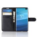 Litchi Texture Horizontal Flip Leather Case for Galaxy S10 , with Wallet & Holder & Card Slots(Black)