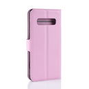 Litchi Texture Horizontal Flip Leather Case for Galaxy S10 , with Wallet & Holder & Card Slots(Pink)