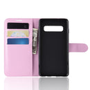 Litchi Texture Horizontal Flip Leather Case for Galaxy S10 , with Wallet & Holder & Card Slots(Pink)