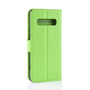 Litchi Texture Horizontal Flip Leather Case for Galaxy S10 , with Wallet & Holder & Card Slots(Green)