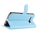 Litchi Texture Horizontal Flip Leather Case for Galaxy S10 , with Wallet & Holder & Card Slots(Blue)
