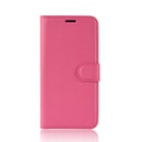 Litchi Texture Horizontal Flip Leather Case for Galaxy S10 , with Wallet & Holder & Card Slots(Rose Red)