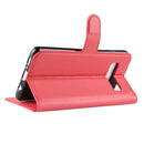 Litchi Texture Horizontal Flip Leather Case for Galaxy S10 , with Wallet & Holder & Card Slots(Red)