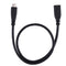 50cm USB-C / Type-C 3.1 Male to USB-C / Type-C Female Connector Adapter Cable , For Galaxy S8 & S8 + / LG G6 / Huawei P10 & P10 Plus / Oneplus 5 / Xiaomi Mi6 & Max 2 /and other Smartphones(Black)