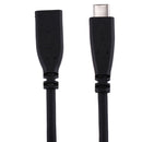 50cm USB-C / Type-C 3.1 Male to USB-C / Type-C Female Connector Adapter Cable , For Galaxy S8 & S8 + / LG G6 / Huawei P10 & P10 Plus / Oneplus 5 / Xiaomi Mi6 & Max 2 /and other Smartphones(Black)