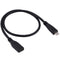 50cm USB-C / Type-C 3.1 Male to USB-C / Type-C Female Connector Adapter Cable , For Galaxy S8 & S8 + / LG G6 / Huawei P10 & P10 Plus / Oneplus 5 / Xiaomi Mi6 & Max 2 /and other Smartphones(Black)