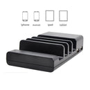 YM-UD04(5.1A) 4-Port USB Charging Dock Docking Station, For iPhone, iWatch, iPad, Galaxy, Tablets, US Plug, UK Plug, EU Plug, AU Plug(Black)