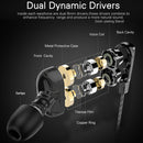 Langsdom Double Moving Coil with Wheat Headset(Black)