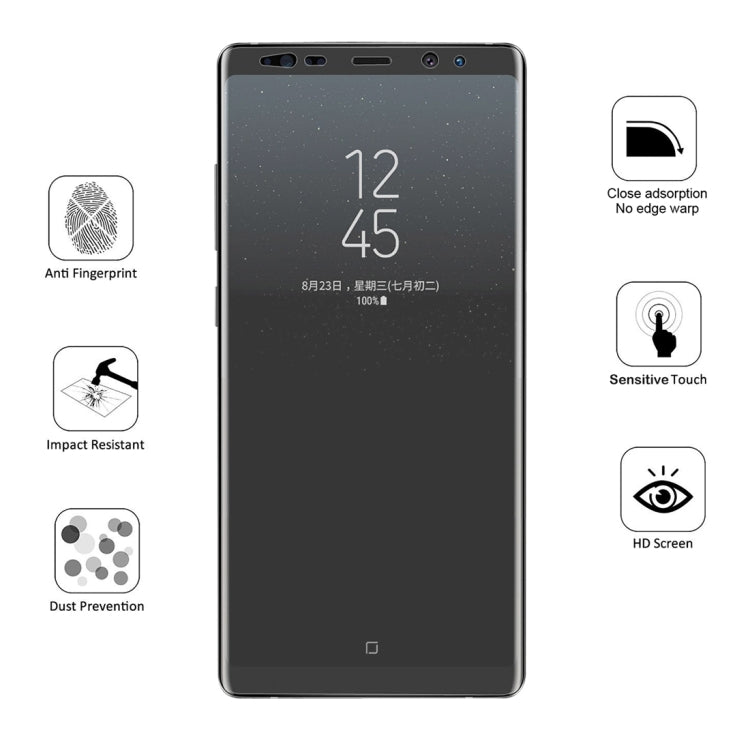 ENKAY Hat-Prince 0.1mm 3D Full Screen Protector Explosion-proof Hydrogel Film for Galaxy Note 8, TPU+TPE+PET Material