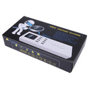 YC-CDA23 8 USB Ports 8A Travel Charger with LCD Screen and Wireless Charger, EU Plug