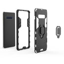 PC + TPU Shockproof Protective Case for Samsung Galaxy S10 Plus, with Magnetic Ring Holder(Black)