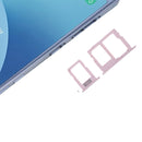 SIM Card Tray + SIM & Micro SD Card Tray for Galaxy J3 (2017) Dual SIM / J330 & J5 (2017) Dual SIM / J530 & J7 (2017) Dual SIM / J730(Rose Gold)
