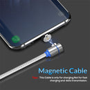 TOPK 1m 2.4A Max USB to USB-C / Type-C 90 Degree Elbow Magnetic Charging Cable with LED Indicator(Silver)