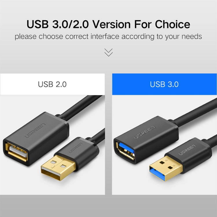 Ugreen 1m USB 3.0 Male to Female Data Sync Super Speed Transmission Extension Cord Cable
